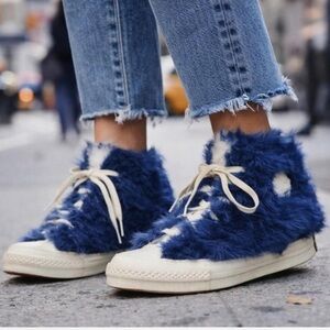 Converse x Ambush Chuck 70 Hi Fuzzy Blue Sneakers Women’s Size 8.5 | Men’s 6.5